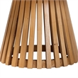bali & pari Caribic Modern Slatted Acacia Wood Coffee Table