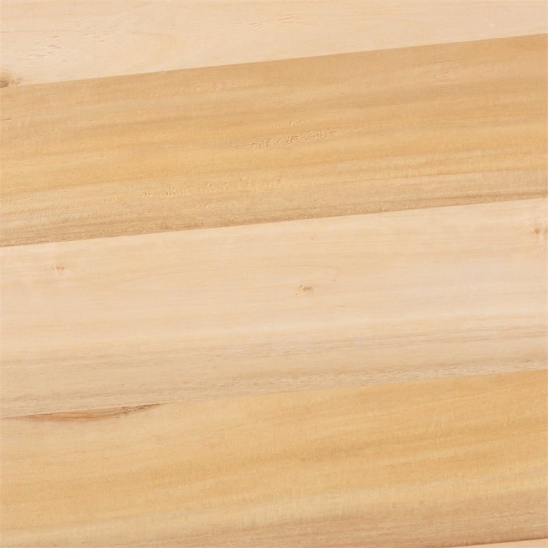 bali & pari Caribic Modern Slatted Acacia Wood Coffee Table