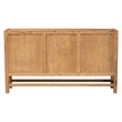 bali & pari Sibu Bohemian Natural Rattan and Reclaimed Wood Cabinet
