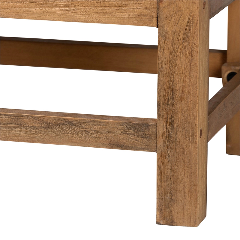 bali & pari Sibu Bohemian Natural Rattan and Reclaimed Wood Cabinet