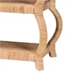 bali & pari Dalida Bohemian Natural Rattan 3-Tier Console Table