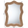 bali & pari Quiana Coastal Woven Rope Accent Wall Mirror