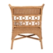 bali & pari Oxford Bohemian Light Honey Rattan Arm Chair