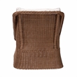 bali & pari Derris Bohemian Peanut Brown Braided Rattan Arm Chair