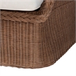 bali & pari Derris Bohemian Peanut Brown Braided Rattan Arm Chair