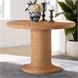 bali & pari Farrow Bohemian Braided Light Honey Rattan Dining Table