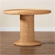 bali & pari Farrow Bohemian Braided Light Honey Rattan Dining Table