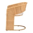 bali & pari Palm Bohemian Light Honey Rattan Dining Chair