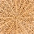 bali & pari Abena Bohemian Scalloped Light Honey Rattan Dining Table