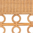 bali & pari Oxford Bohemian Light Honey Rattan Dining Bench with Armrests