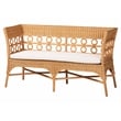 bali & pari Oxford Bohemian Light Honey Rattan 2-Piece Dining Nook Bench Set
