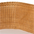 bali & pari Tamara Bohemian Light Honey Rattan 2-Piece Dining Nook Bench Set