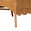 bali & pari Tamara Bohemian Light Honey Rattan 2-Piece Dining Nook Bench Set