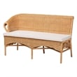 bali & pari Rashtin Bohemian Light Honey Rattan 3-Piece Dining Nook Set
