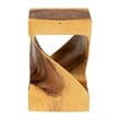 bali & pari Rapha Hand-carved Suar Wood Side Table