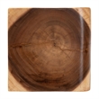 bali & pari Eliada Hand-carved Suar Wood Side Table Wavy Sculptural Accent Table