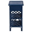 bali & pari Tiaret Natural Rattan Nightstand with Drawer and Shelves