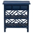 bali & pari Tiaret Natural Rattan Nightstand with Drawer and Shelves