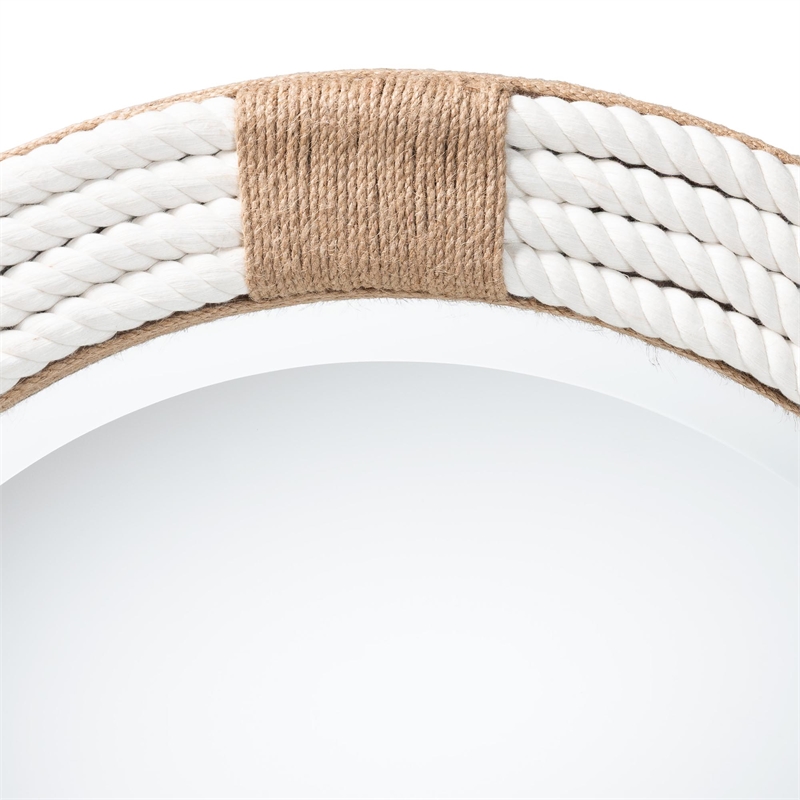 bali & pari Makya Round  Woven Rope Mirror