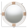 bali & pari Makya Round  Woven Rope Mirror
