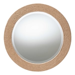 bali & pari Nieva Round Woven Rope Mirror