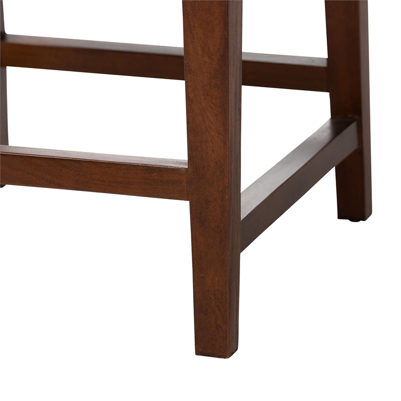bali & pari Alise Handwoven Seagrass Dining Chair with Mahogany Wood Frame