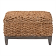 bali & pari Bailey Handwoven Seagrass Storage Ottoman with Lift-Top Lid