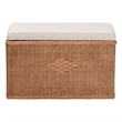 bali & pari Eamon Braided Natural Rattan Storage Bench