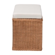bali & pari Eamon Braided Natural Rattan Storage Bench