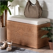 bali & pari Eamon Braided Natural Rattan Storage Bench