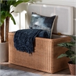 bali & pari Eamon Braided Natural Rattan Storage Bench
