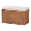 bali & pari Eamon Braided Natural Rattan Storage Bench
