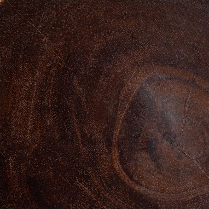 bali & pari Noleta Hand-carved Suar Wood Side Table