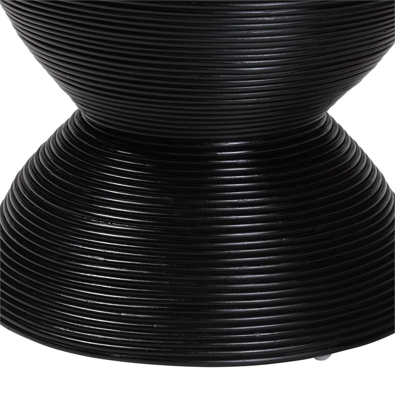 bali & pari Tokyo Laminated Natural Rattan Side Table