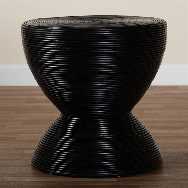 bali & pari Tokyo Laminated Natural Rattan Side Table