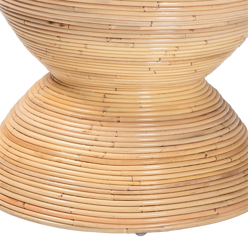 bali & pari Tokyo Laminated Natural Rattan Side Table