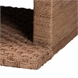 bali & pari Rhinos Handwoven Seagrass Coffee Table with Open Shelf