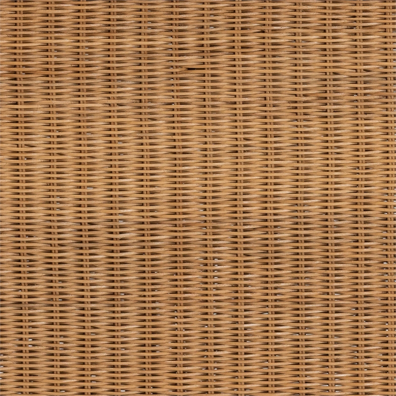 bali & pari Palm Scallop Natural Rattan Console Table