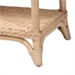 bali & pari Oxford Braided Natural Rattan Console Table with Open Shelf