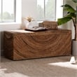 bali & pari Verino Handwoven Seagrass Storage Bench with Removable Lid