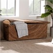 bali & pari Verino Handwoven Seagrass Storage Bench with Removable Lid