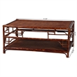 bali & pari Sebalio Tortoise Natural Rattan Coffee Table with Open Shelf
