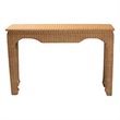 bali & pari Abena Handwoven Natural Rattan Console Table