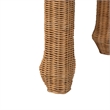 bali & pari Abena Handwoven Natural Rattan Console Table