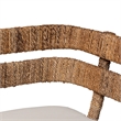 bali & pari Ubud Seagrass Dining Nook Set Wood Frame Rattan Accent Bench