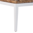bali & pari Ubud Seagrass Dining Nook Set Wood Frame Rattan Accent Bench