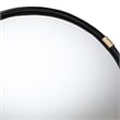 bali & pari Fenicia Rattan Wall Mirror with Black Frame - Decorative Mirror