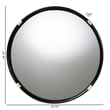 bali & pari Fenicia Rattan Wall Mirror with Black Frame - Decorative Mirror
