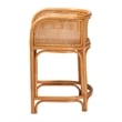 bali & pari Aria Rattan Counter Stool - Handwoven Cane Counter Height Seating