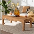 bali & pari Abena Rattan Coffee Table - Rectangular Boho Chic Accent Table